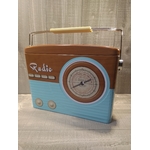 boite métal poste radio rangement rétro vintage