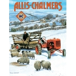 plaque-metal-allis-chalmers-tracteur-vintage