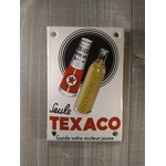 plaque émaillée texaco rétro vintage
