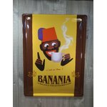 plaque métal déco chocolat banania rétro