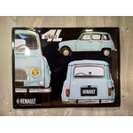plaque métal publicitaire renault 4L