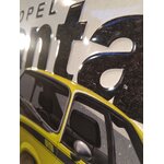 plaque métal déco opel manta