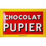 plaque-emaillee-chocolat-pupier-logo