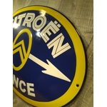 Plaque Tôle émaillée Citroën Agence - 29 X 40.5 Cm - Publicité Ancienne