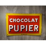 plaque émaillée chocolat pupier