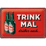 plaque rétro deco bière