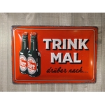 plaque métal déco bière allemande