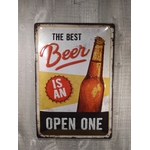 plaque métal déco publicitaire bière rétro vintage