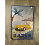 plaque métal déco citroen cote dazur vintage rétro