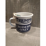tasse émaillé moto triumph publicitaire