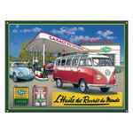 plaque déco station yacco volkswagen rétro vintage