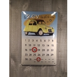 calendrier perpétuel publicitaire citroen 2cv