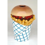 poubelle hamburger déco américaine déco vintage