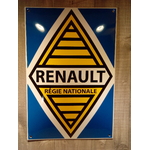 plaque émaillée renault régie nationale