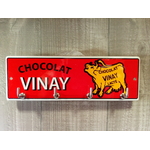 accroche-clés émaillé chocolat vinay publicitaire vintage