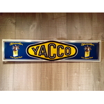 plaque émaillée publicitaire yacco rétro vintage