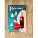 plaque coca cola publicitaire race vintage
