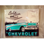 plaque déco publicitaire chevrolet bel air