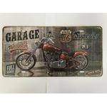 plaque d'immatriculation route 66 garage rétro vintage
