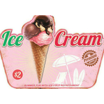 plaque déco américaine ice cream glace vintage
