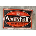 plaque publicitaire vauxhall