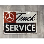 plaque déco publicitaire mercedes truck