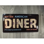 plaque déco vintage american diner