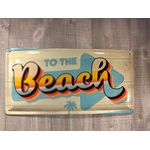 plaque déco vintage rétro beach