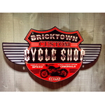 Plaque vintage custom cycle shop rétro vintage