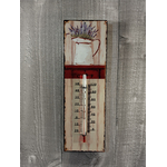 thermomètre métal vintage lavande