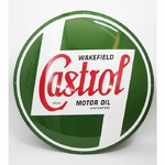 plaque émaillée huiles castrol ronde