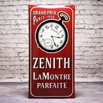plaque émaillée montre zenith