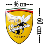 plaque émaillée guêpe vespa scooters (1)