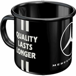 tasse émaillé publicitaire mercedes trucker