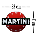 horloge murale émaillée Martini