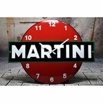 horloge émaillée martini rouge