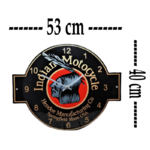 horloge murale émaillée Indian motocycle