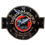 horloge émaillée moto Indian 53x40cm