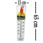 thermomètre émaillé chocolat pupier 65cm