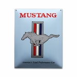 plaque émaillée déco publicitaire ford mustang
