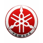 plaque émaillée yamaha ronde 50cm