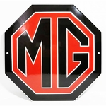 plaque émaillée logo voitures MG