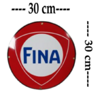 plaque émaillée Fina ronde 30cm