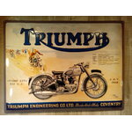 plaque déco moto triumph