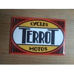 plaque émaillée déco moto terrot
