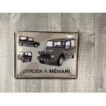 plaque déco publicitaire citroen méhari