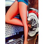 plaque déco américaine rétro pin-up california