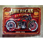 plaque déco vintage rétro moto american classic