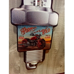 thermomètre métal déco moto route 66