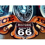 plaque rétro vintage publicitaire aigne route 66